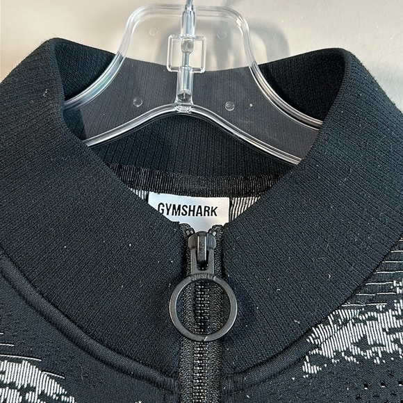 GYMSHARK Adapt Black & White Camo Seamless Track Jacket Size L - Picture 7 of 16